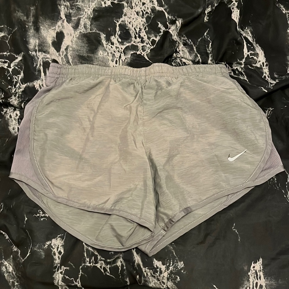 Gray nike shorts size medium and gray nike leggings size extra small